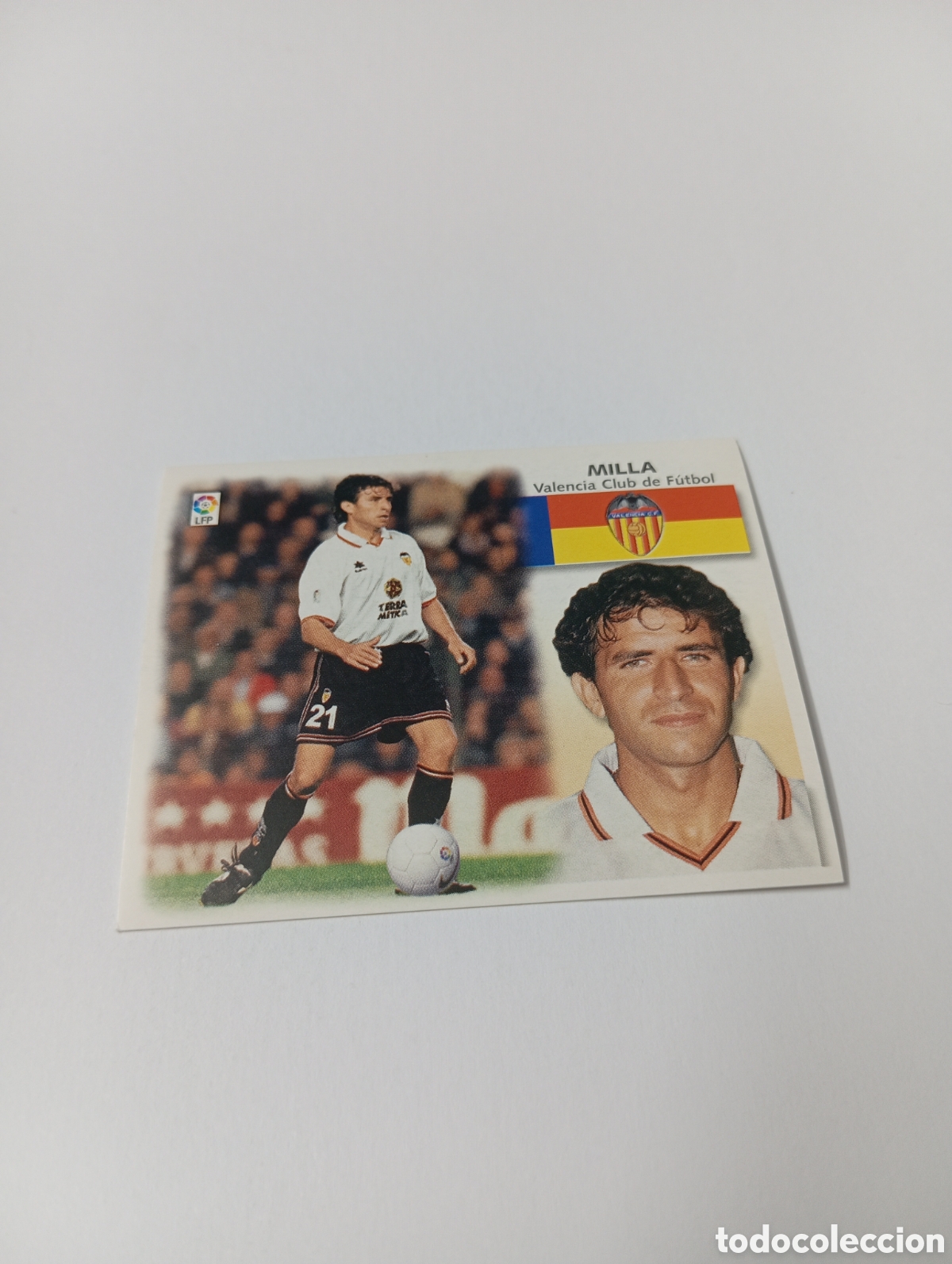 Cromos de F&uacute;tbol: MILLA Valencia LIGA ESTE 1999 2000 PANINI 99 00 NUEVO SIN PEGAR