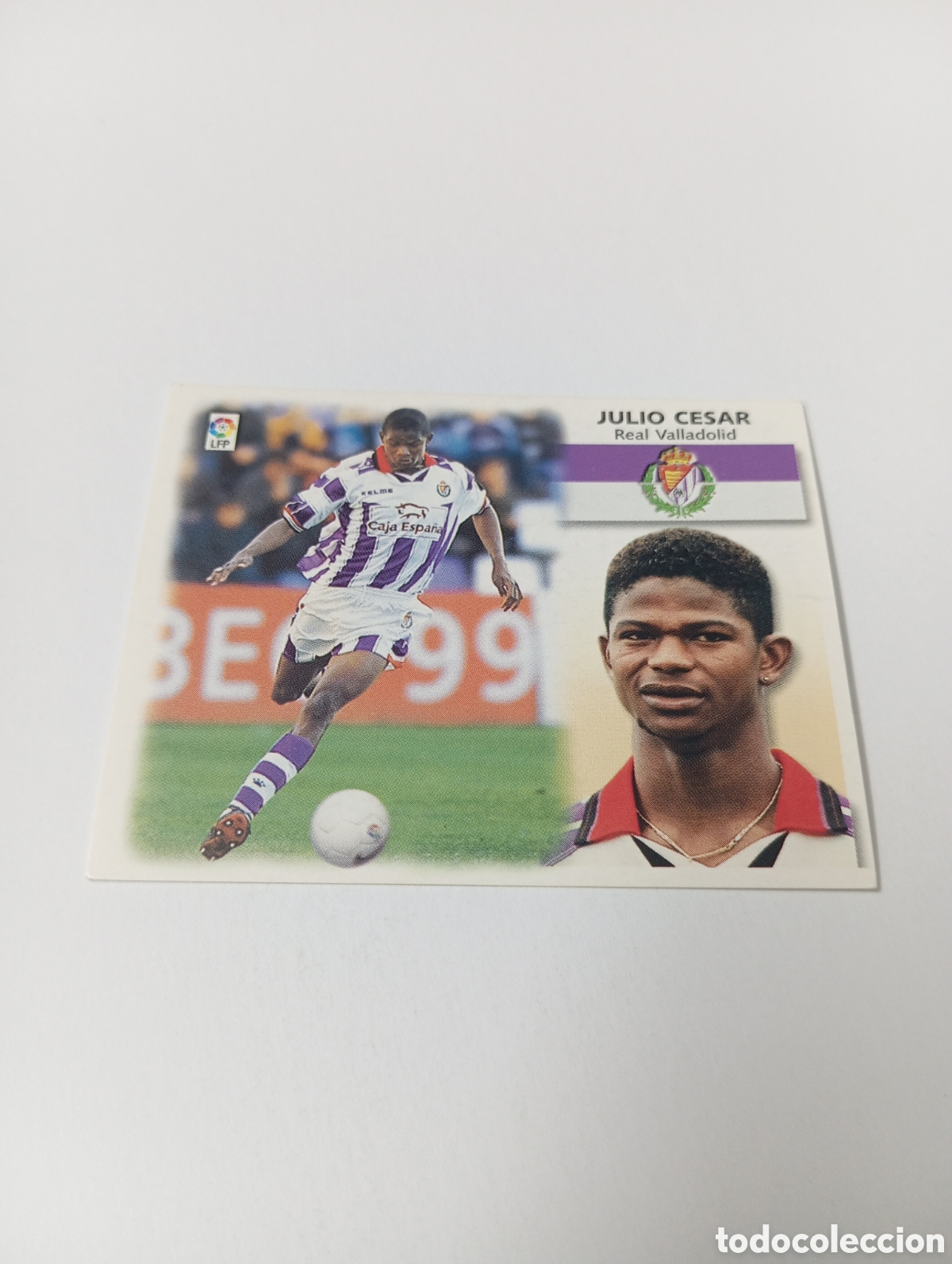 Cromos de F&uacute;tbol: JULIO CESAR BAJA Valladolid LIGA ESTE 1999 2000 PANINI 99 00 NUEVO SIN PEGAR