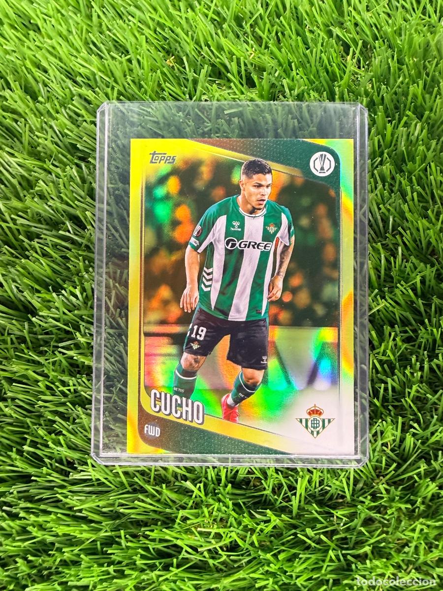 Cromos de F&uacute;tbol: N&ordm; 51 Cucho Neon Yellow Flowfractor Real Betis Topps UEFA Clubs Competitions Flagship 25 26