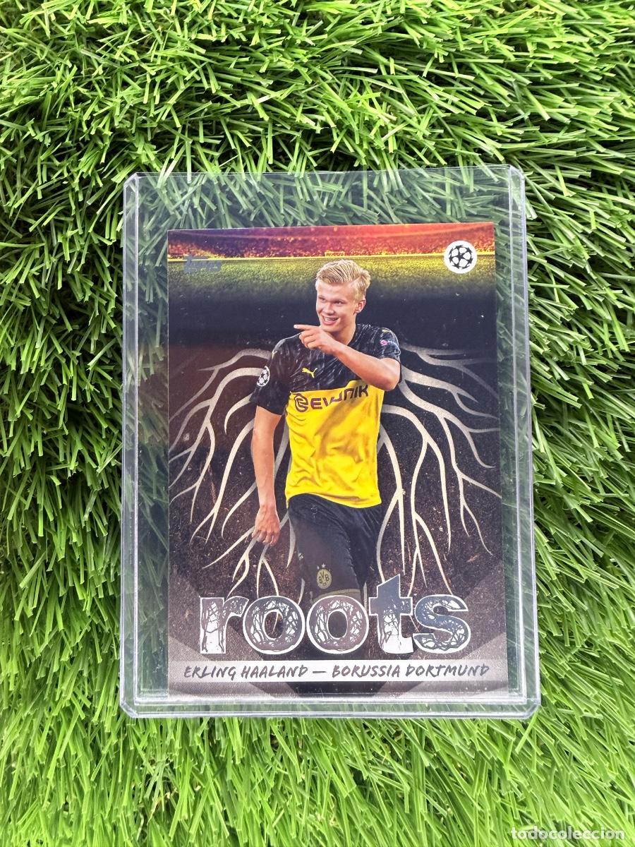 Cromos de F&uacute;tbol: N&ordm; RT-4 Erling Haaland Roots Borussia de Dortmund Topps UEFA Clubs Competitions Flagship 25 26