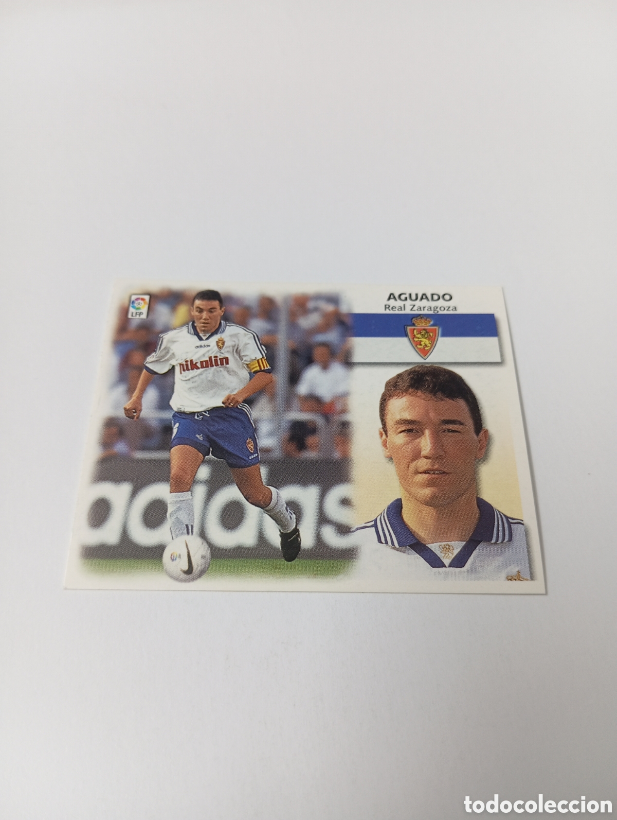 Cromos de F&uacute;tbol: AGUADO Zaragoza LIGA ESTE 1999 2000 PANINI 99 00 NUEVO SIN PEGAR