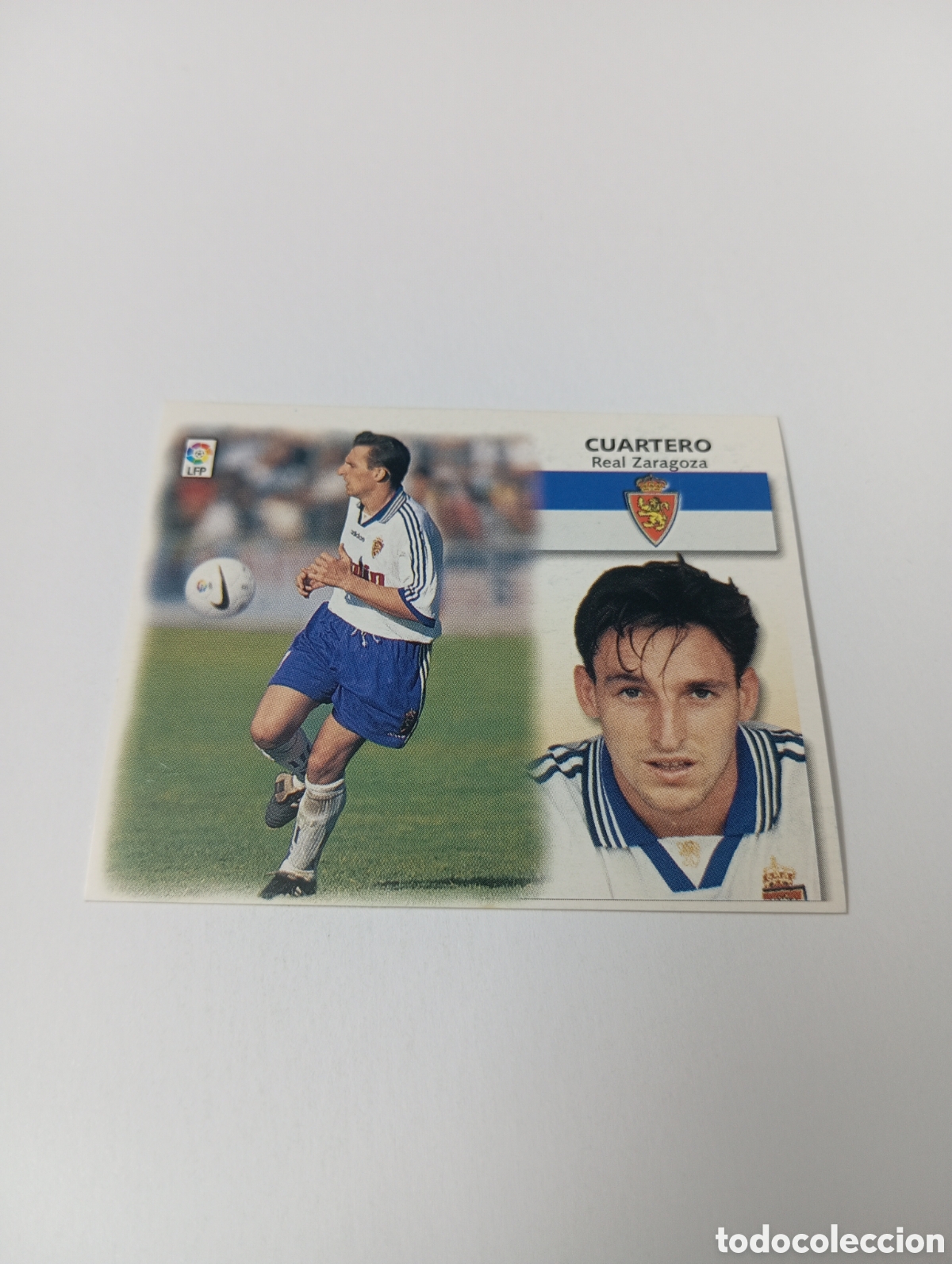 Cromos de F&uacute;tbol: CUARTERO Zaragoza LIGA ESTE 1999 2000 PANINI 99 00 NUEVO SIN PEGAR