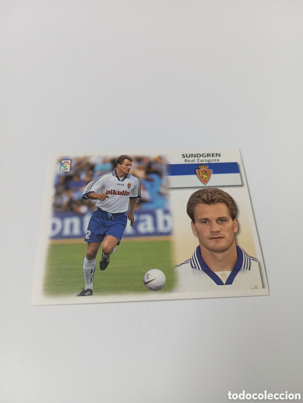 Cromos de F&uacute;tbol: SUNDGREN Zaragoza LIGA ESTE 1999 2000 PANINI 99 00 NUEVO SIN PEGAR
