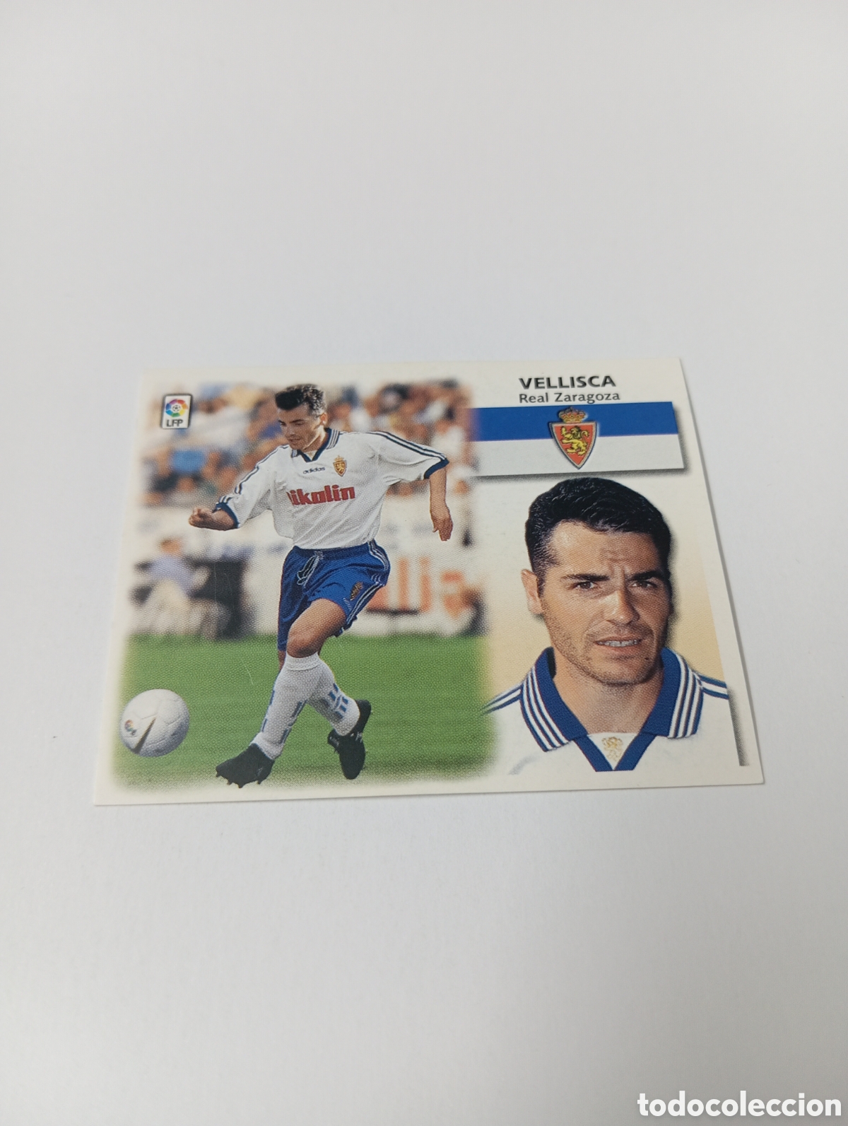 Cromos de F&uacute;tbol: VELLISCA Zaragoza LIGA ESTE 1999 2000 PANINI 99 00 NUEVO SIN PEGAR