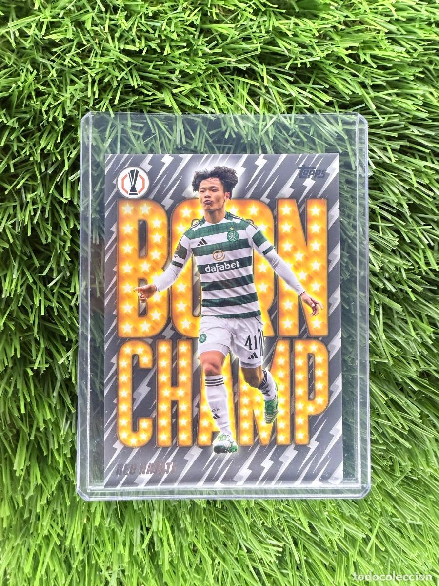 Cromos de F&uacute;tbol: N&ordm; BC-14 Reo Hatate Born Champ Celtic FC Topps UEFA Clubs Competitions Flagship 25 26