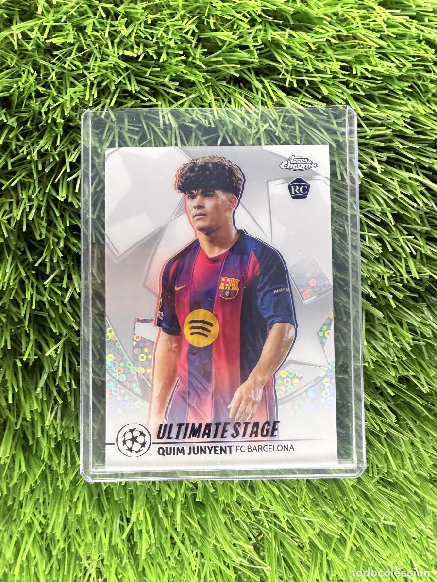 Cromos de F&uacute;tbol: N&ordm; US-22 Quim Junyent Ultimate Stage Chrome FC Barcelona Topps UEFA Clubs Competition Flagship 25 26