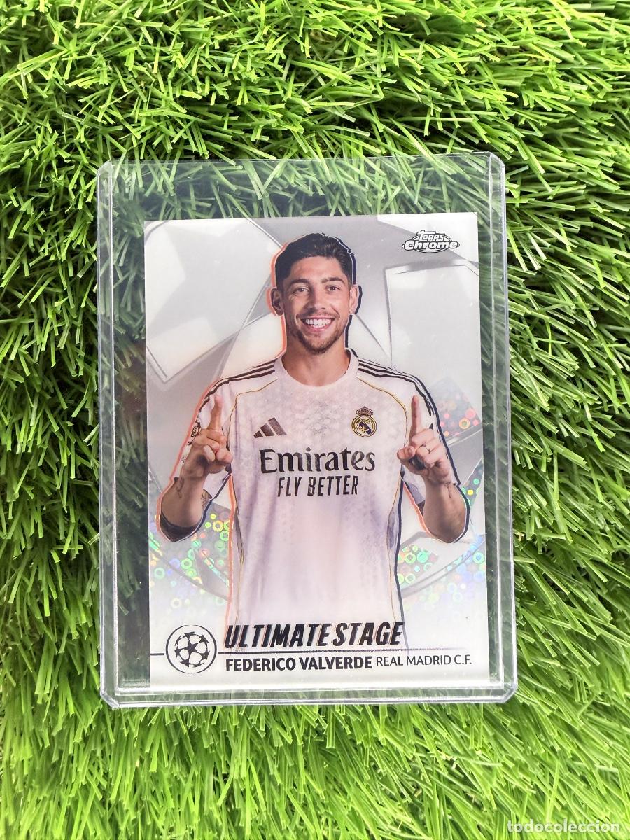 Cromos de F&uacute;tbol: N&ordm; US-27 Federico Valverde Ultimate Stage Chrome Real Madrid CF UEFA Club Competition Flagship 25 26