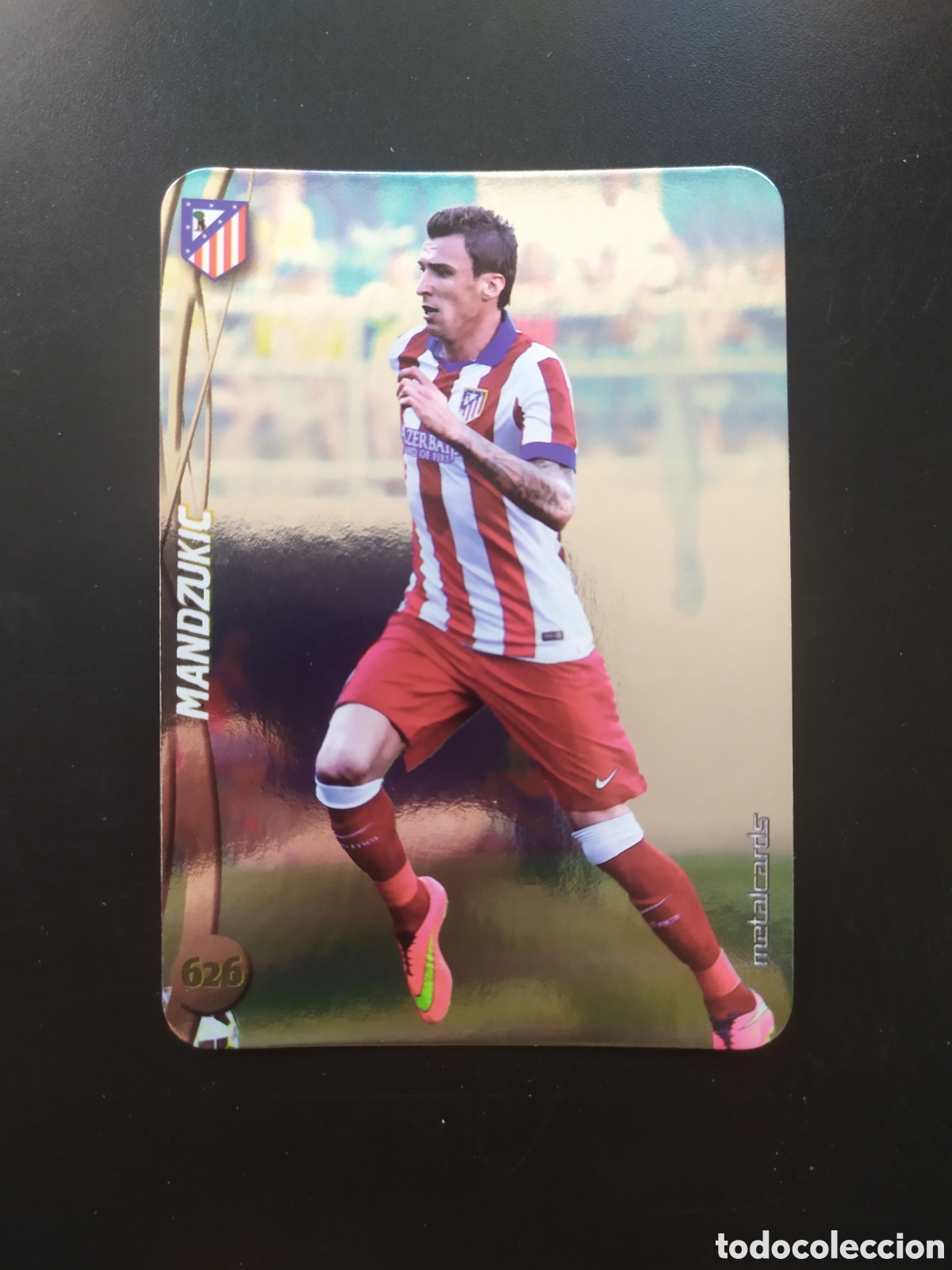 Cromos de F&uacute;tbol: Mundicromo fichas Liga 2014 2015 14 15 Mandzukic top brillo liso n&deg; 626 Atl&eacute;tico Madrid