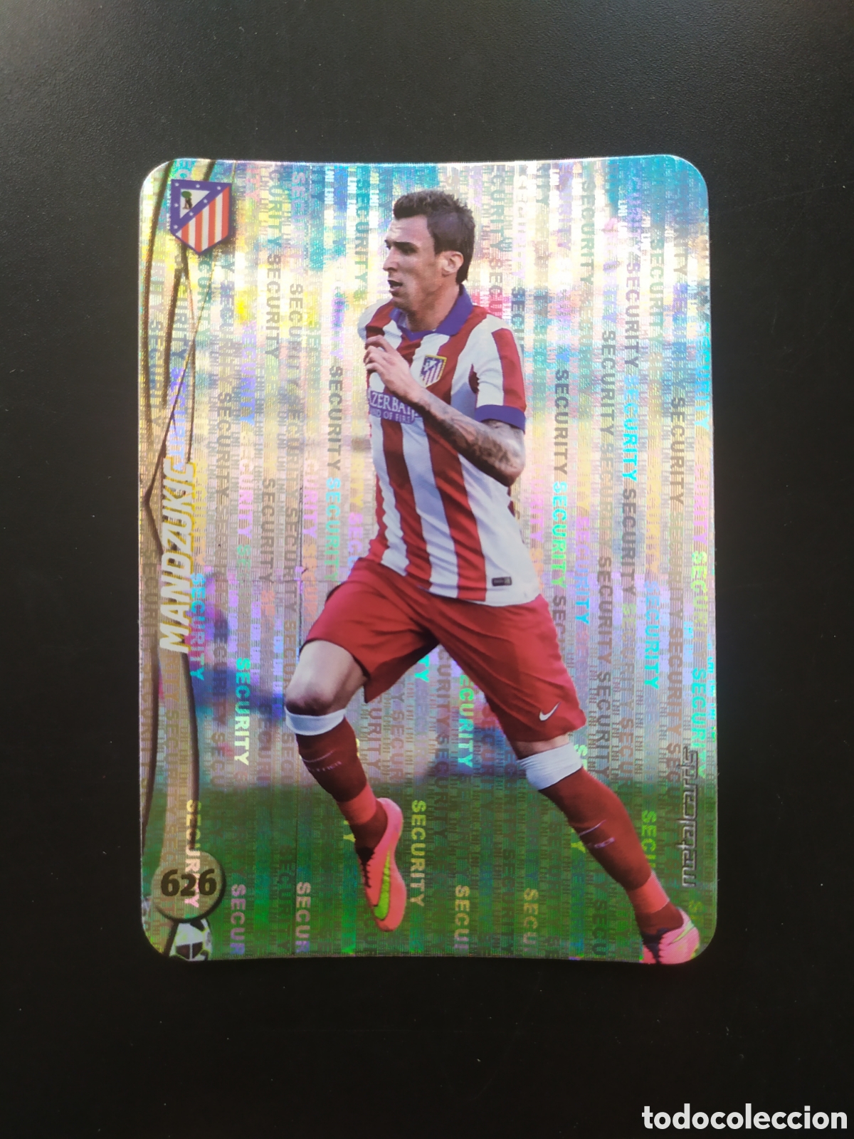 Cromos de F&uacute;tbol: Mundicromo fichas Liga 2014 2015 14 15 Mandzukic top brillo security n&deg; 626 Atl&eacute;tico Madrid