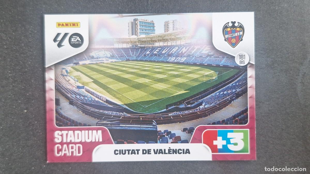 Football Stickers: L3 ESTADIO CIUTAT CIUDAD DE VALENCIA LEVANTE U. D. 181BIS ADRENALYN XL LIGA 2025/2026 25 26 PANINI