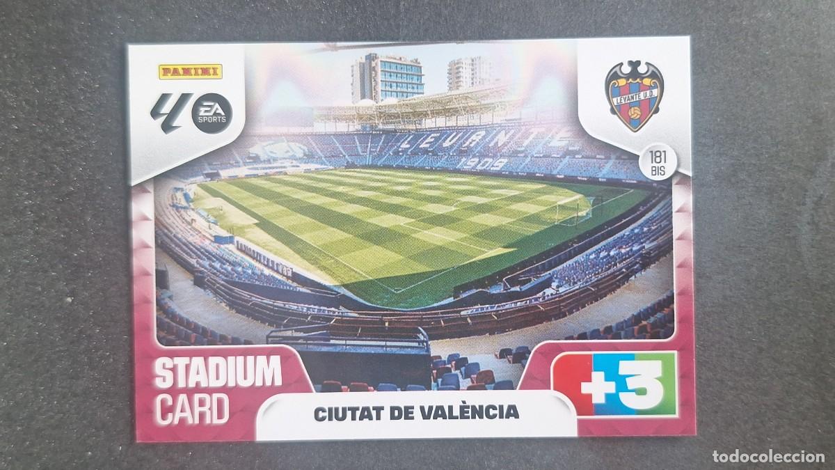 Football Stickers: L3 ESTADIO CIUTAT CIUDAD DE VALENCIA LEVANTE U. D. 181BIS ADRENALYN XL LIGA 2025/2026 25 26 PANINI