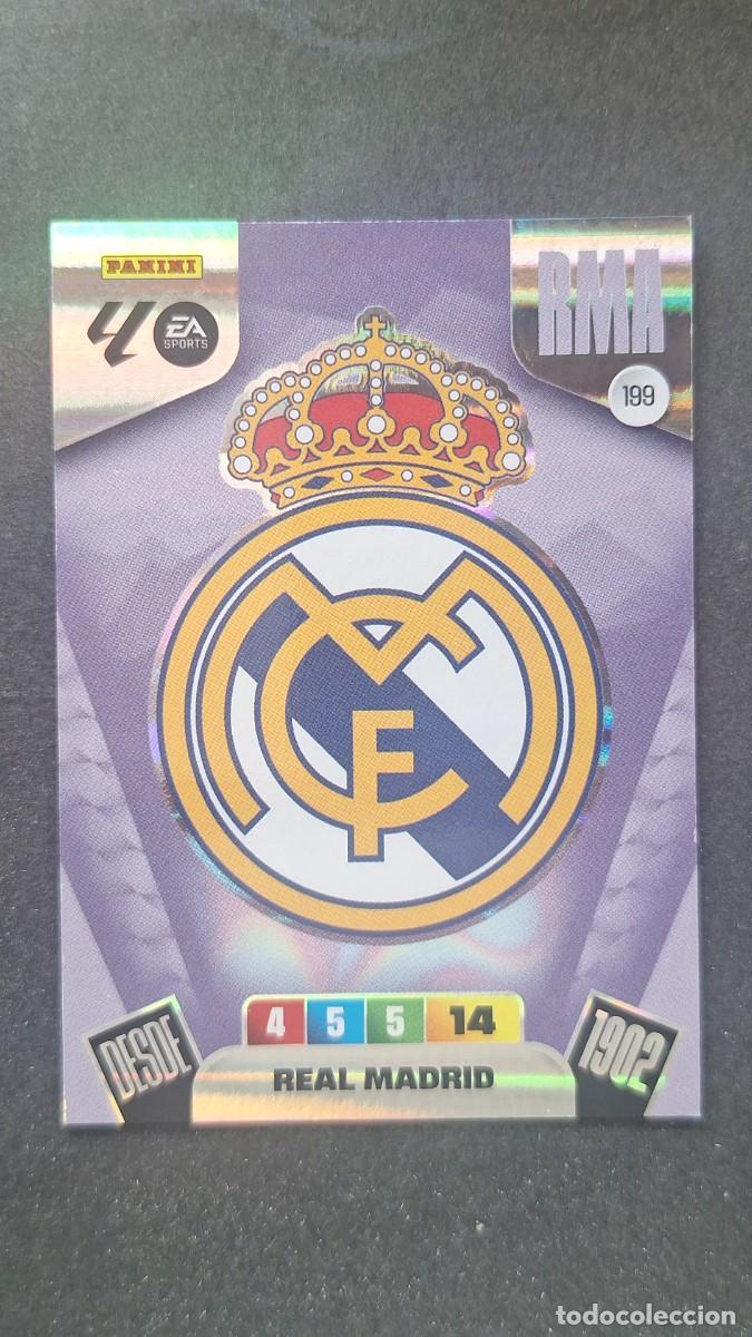 Cromos de F&uacute;tbol: L3 ESCUDO REAL MADRID 199 ADRENALYN XL LIGA 2025/2026 25 26 PANINI