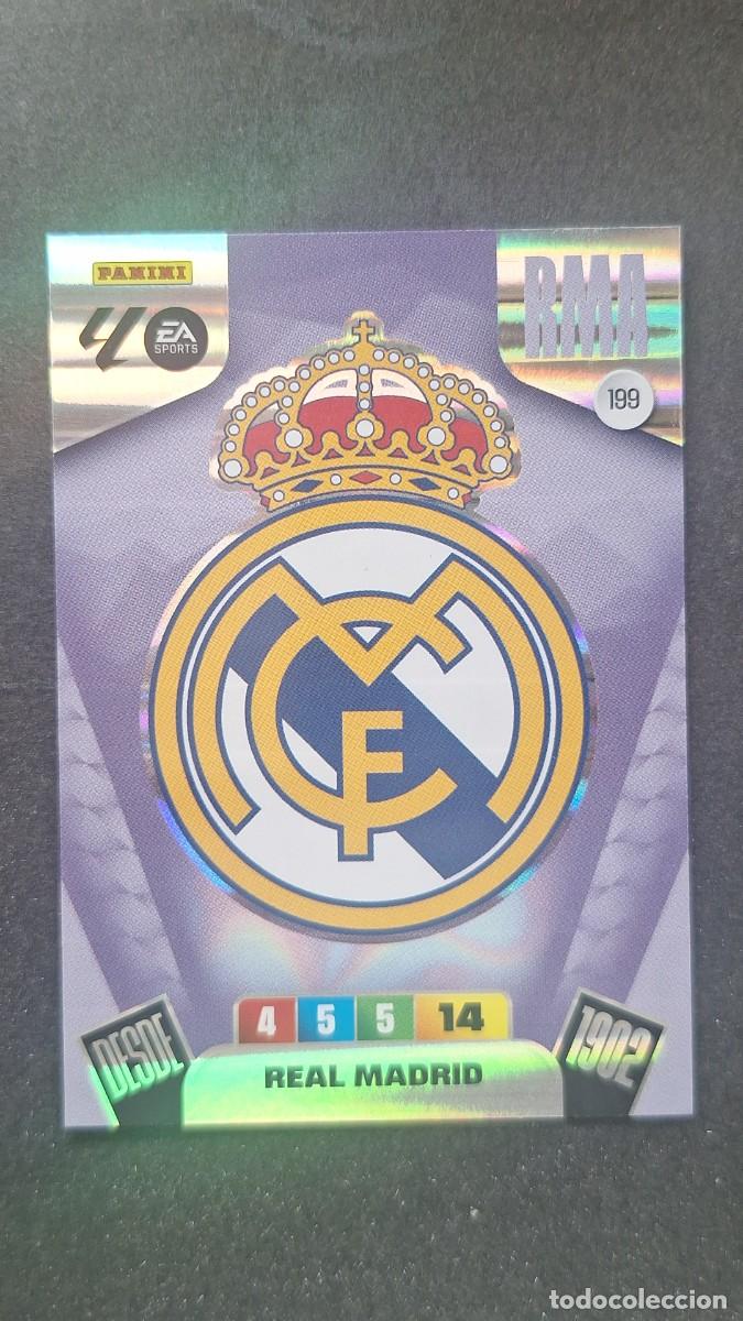 Cromos de F&uacute;tbol: L3 ESCUDO REAL MADRID 199 ADRENALYN XL LIGA 2025/2026 25 26 PANINI
