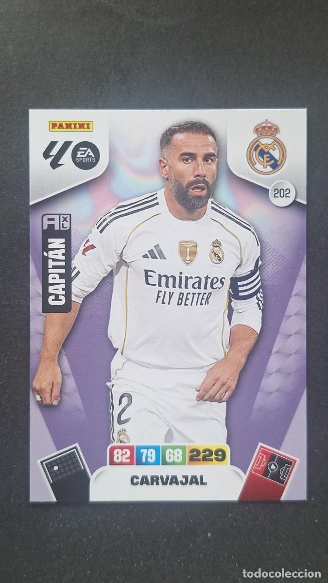 Cromos de F&uacute;tbol: L3 CARVAJAL REAL MADRID 202 ADRENALYN XL LIGA 2025/2026 25 26 PANINI