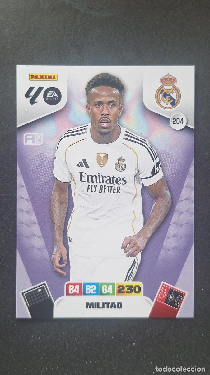 Cromos de F&uacute;tbol: L3 MILITAO REAL MADRID 204 ADRENALYN XL LIGA 2025/2026 25 26 PANINI