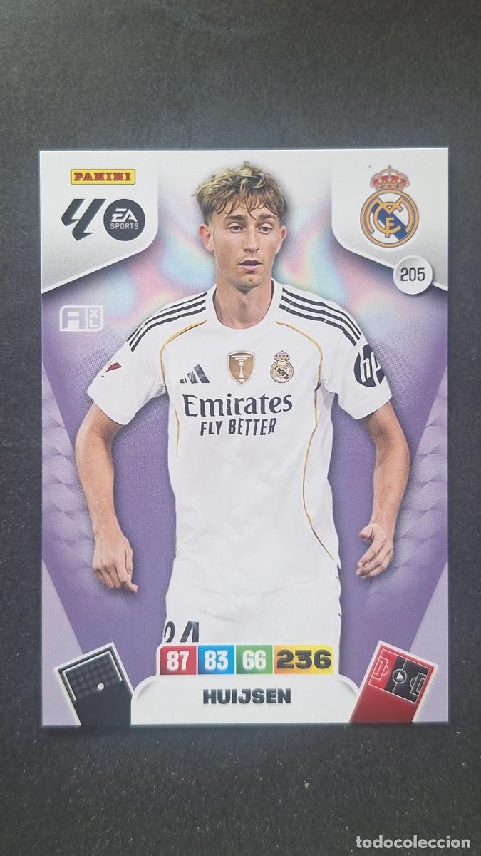 Cromos de F&uacute;tbol: L3 HUIJSEN REAL MADRID 205 ADRENALYN XL LIGA 2025/2026 25 26 PANINI