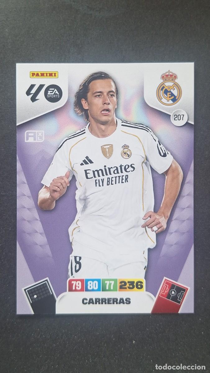 Cromos de F&uacute;tbol: L3 CARRERAS REAL MADRID 207 ADRENALYN XL LIGA 2025/2026 25 26 PANINI