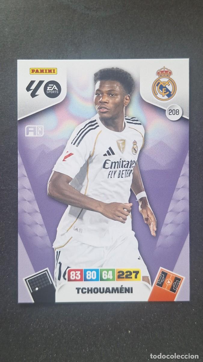 Cromos de F&uacute;tbol: L3 TCHOUAMENI REAL MADRID 208 ADRENALYN XL LIGA 2025/2026 25 26 PANINI