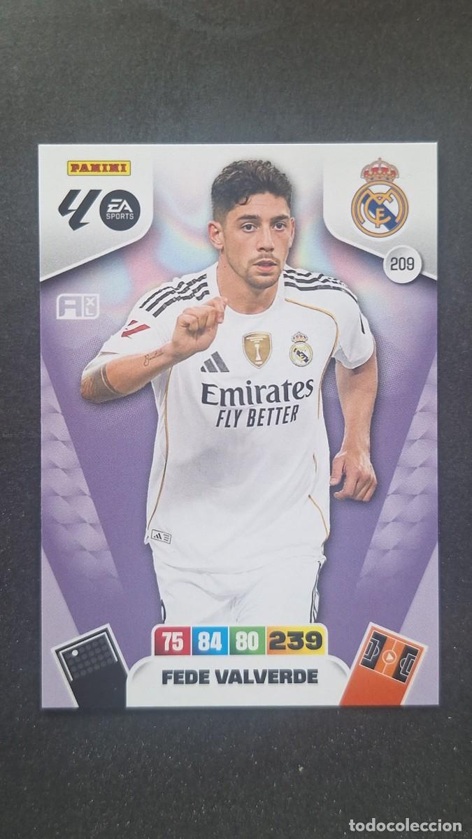 Cromos de F&uacute;tbol: L3 FEDE VALVERDE REAL MADRID 209 ADRENALYN XL LIGA 2025/2026 25 26 PANINI