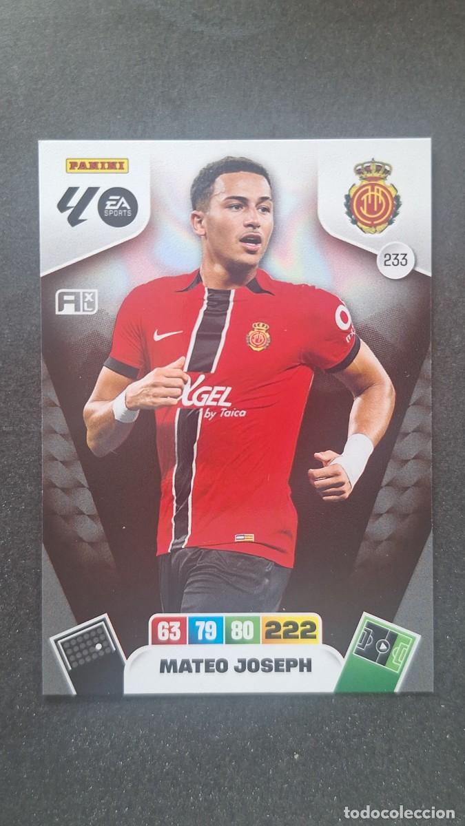 Cromos de F&uacute;tbol: L3 MATEO JOSEPH R. C. D. MALLORCA 233 ADRENALYN XL LIGA 2025/2026 25 26 PANINI