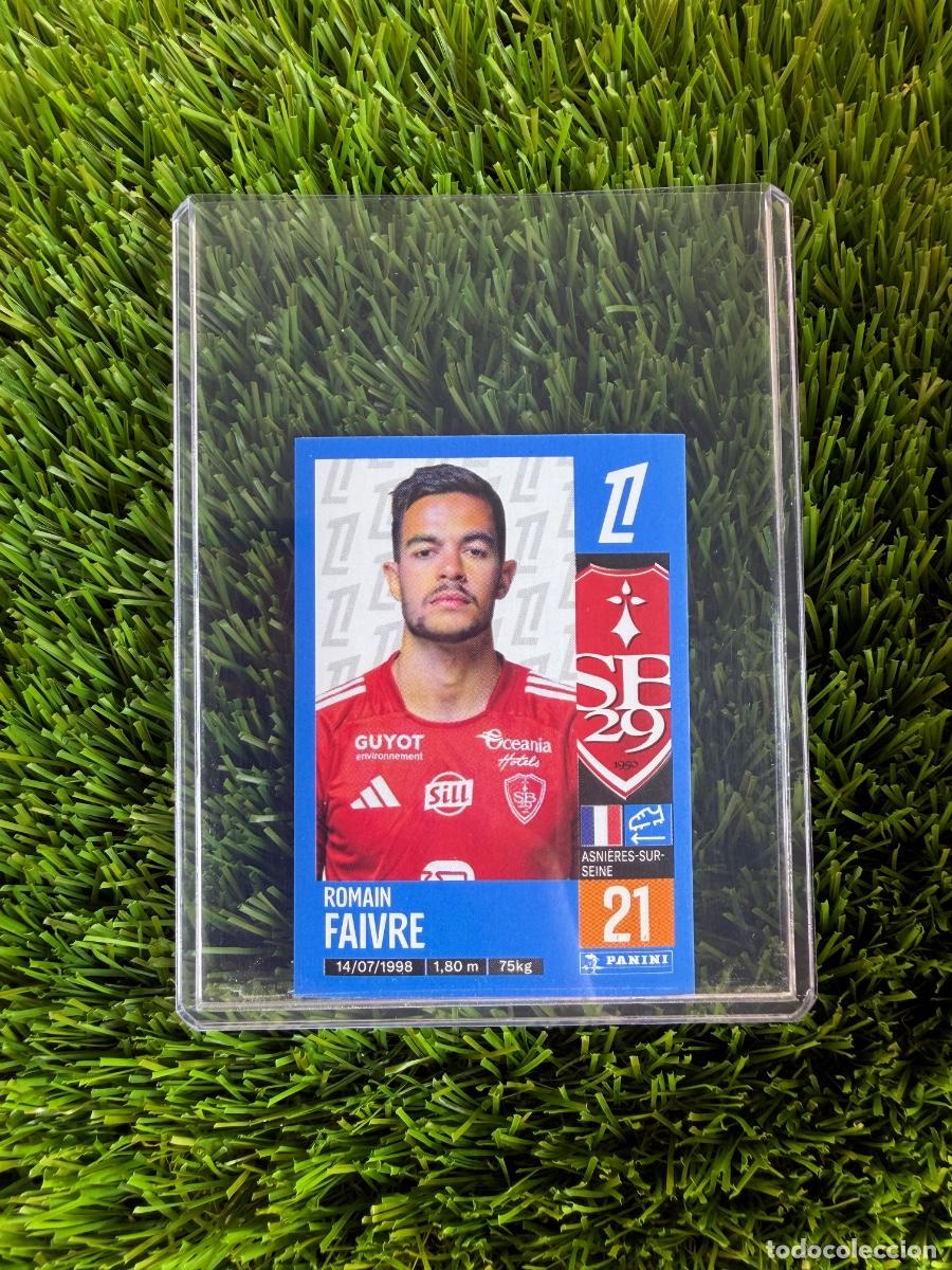 Cromos de F&uacute;tbol: N&ordm; 81 Romain Faivre Stade Brestois Foot Ligue 1 Francia 24 25