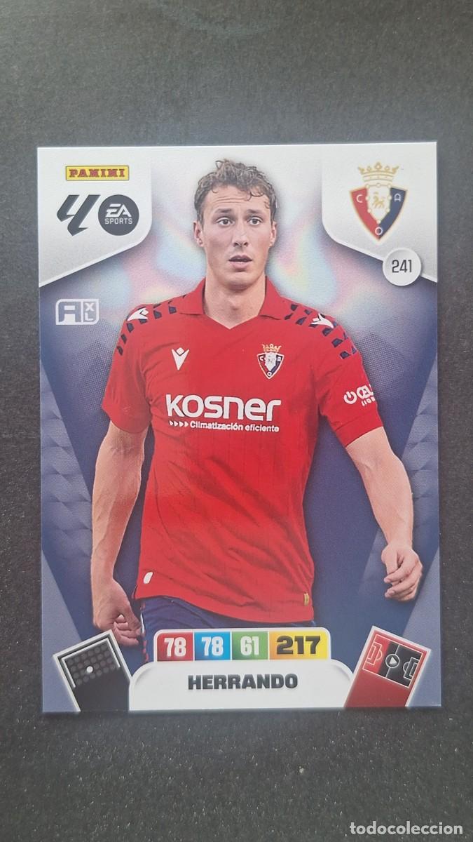 Cromos de F&uacute;tbol: L3 HERRANDO C. A. OSASUNA 241 ADRENALYN XL LIGA 2025/2026 25 26 PANINI