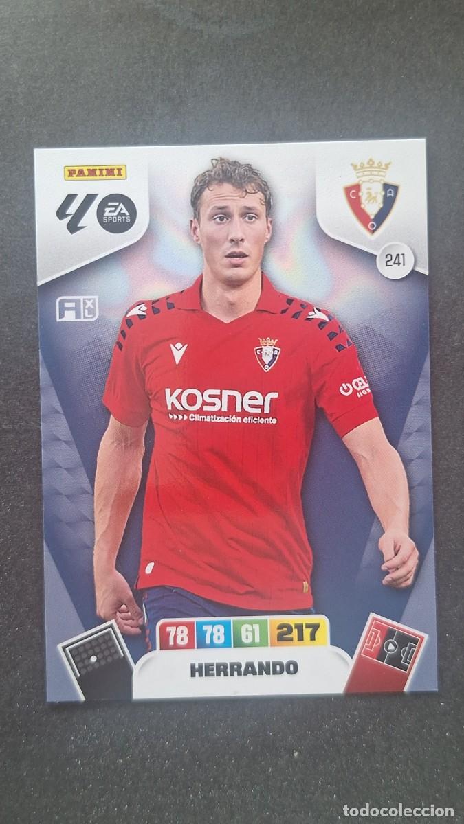 Cromos de F&uacute;tbol: L3 HERRANDO C. A. OSASUNA 241 ADRENALYN XL LIGA 2025/2026 25 26 PANINI