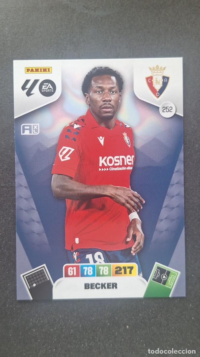 Cromos de F&uacute;tbol: L3 BECKER C. A. OSASUNA 252 ADRENALYN XL LIGA 2025/2026 25 26 PANINI