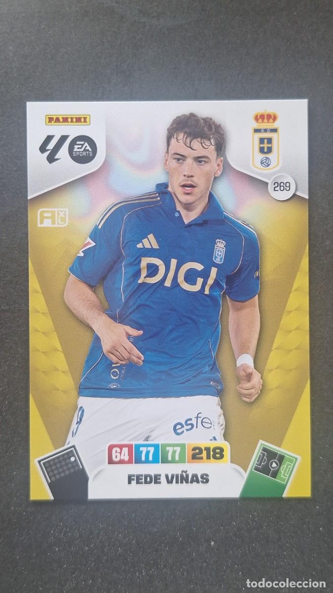 Cromos de F&uacute;tbol: L3 FEDE VI&Ntilde;AS OVIEDO 269 ADRENALYN XL LIGA 2025/2026 25 26 PANINI