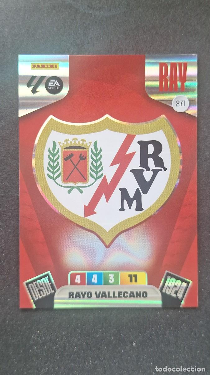 Cromos de F&uacute;tbol: L3 ESCUDO RAYO VALLECANO 271 ADRENALYN XL LIGA 2025/2026 25 26 PANINI