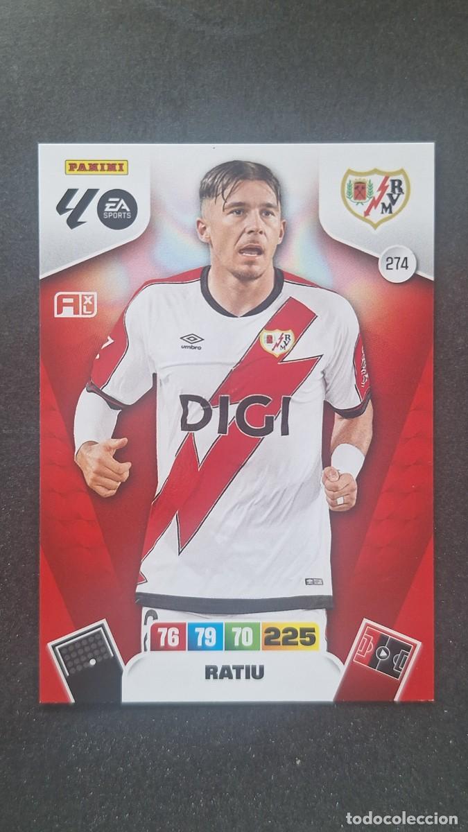 Cromos de F&uacute;tbol: L3 RATIU RAYO VALLECANO 274 ADRENALYN XL LIGA 2025/2026 25 26 PANINI