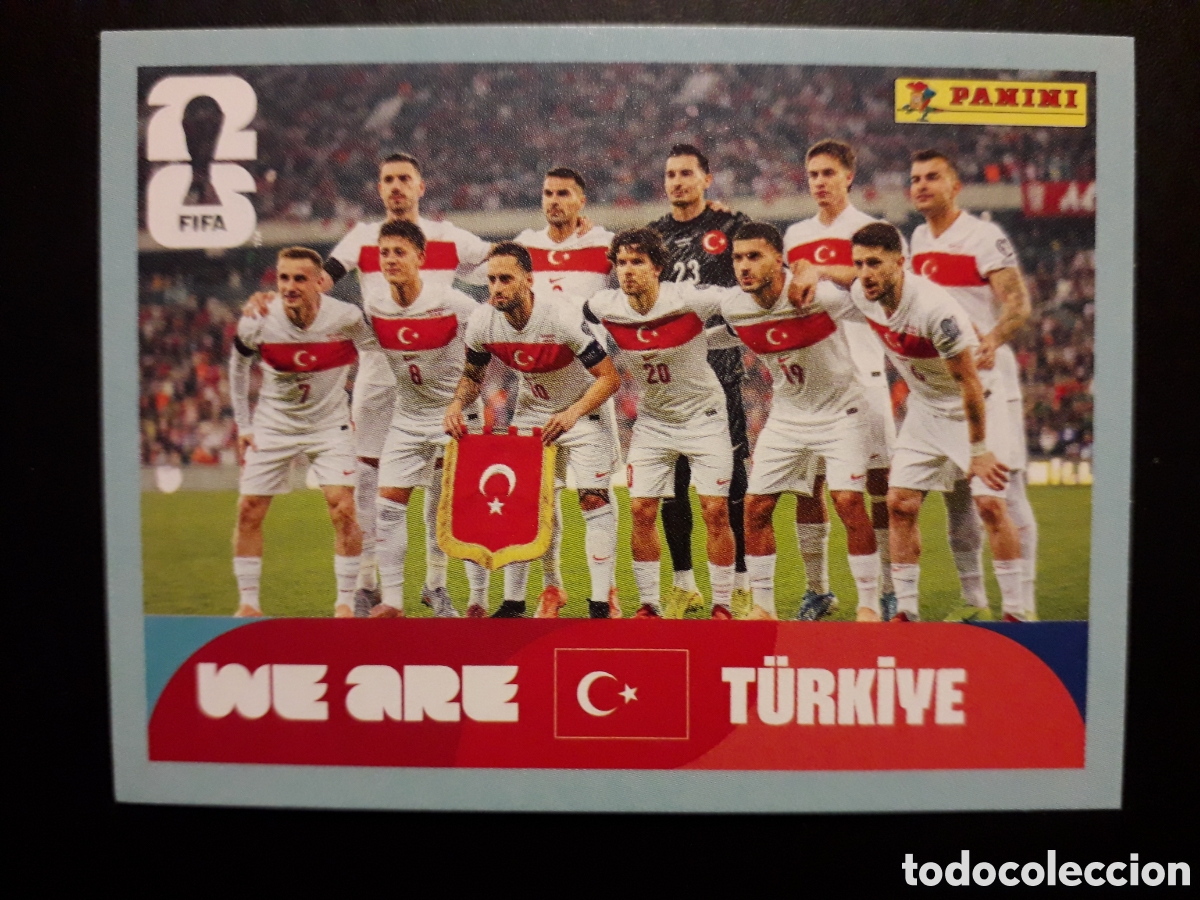 Cromos de F&uacute;tbol: EQUIPO TURQU&Iacute;A TUR 13 MUNDIAL F&Uacute;TBOL 2026 FIFA WORLD CUP PANINI SIN PEGAR PEDIDO M&Iacute;NIMO 3&euro;
