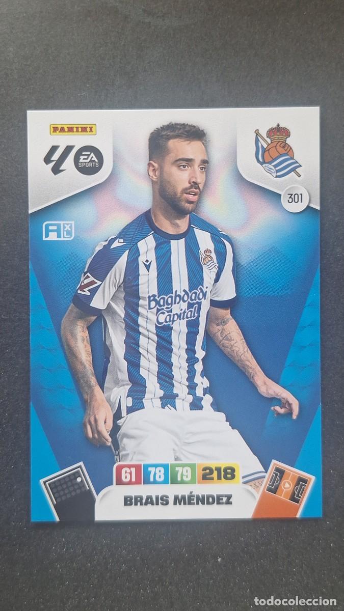 Cromos de F&uacute;tbol: L3 BRAIS MENDEZ REAL SOCIEDAD 301 ADRENALYN XL LIGA 2025/2026 25 26 PANINI