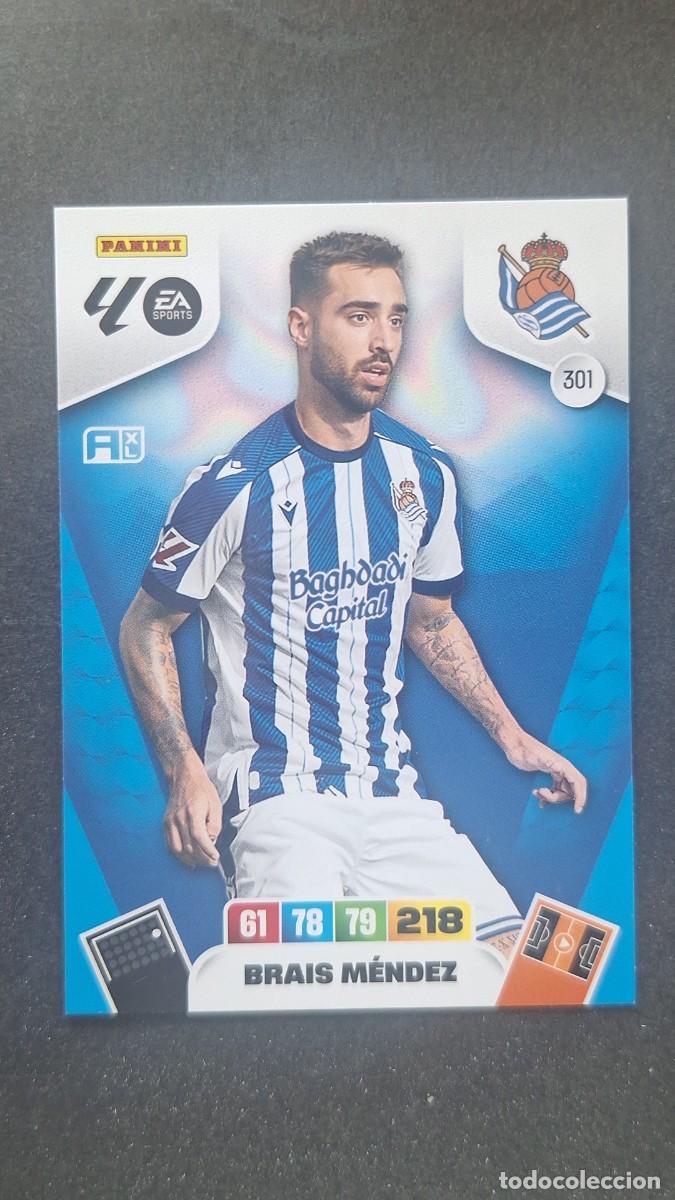 Cromos de F&uacute;tbol: L3 BRAIS MENDEZ REAL SOCIEDAD 301 ADRENALYN XL LIGA 2025/2026 25 26 PANINI