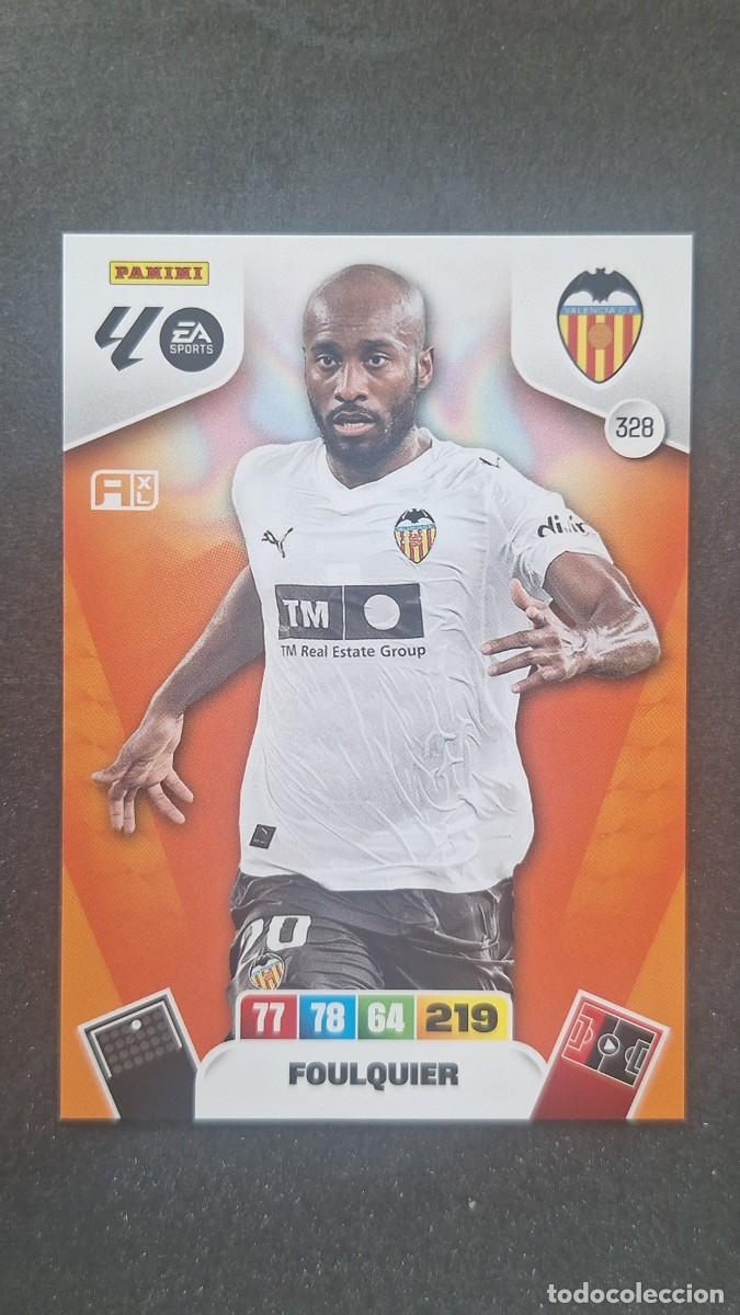 Cromos de F&uacute;tbol: L3 FOULQUIER VALENCIA C. F. 328 ADRENALYN XL LIGA 2025/2026 25 26 PANINI