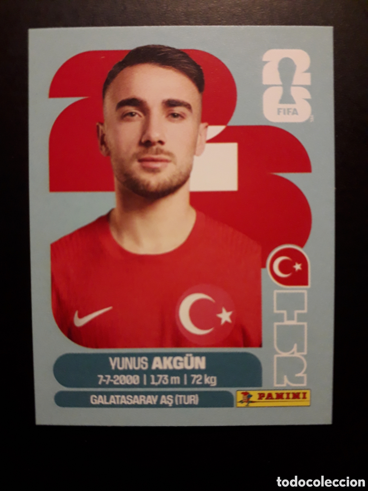 Cromos de F&uacute;tbol: AKG&Uuml;N TURQU&Iacute;A TUR 16 MUNDIAL F&Uacute;TBOL 2026 FIFA WORLD CUP PANINI SIN PEGAR PEDIDO M&Iacute;NIMO 3&euro;
