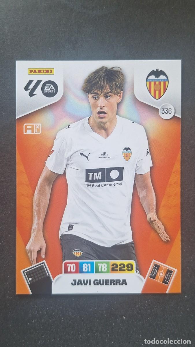 Cromos de F&uacute;tbol: L3 JAVI GUERRA VALENCIA C. F. 336 ADRENALYN XL LIGA 2025/2026 25 26 PANINI