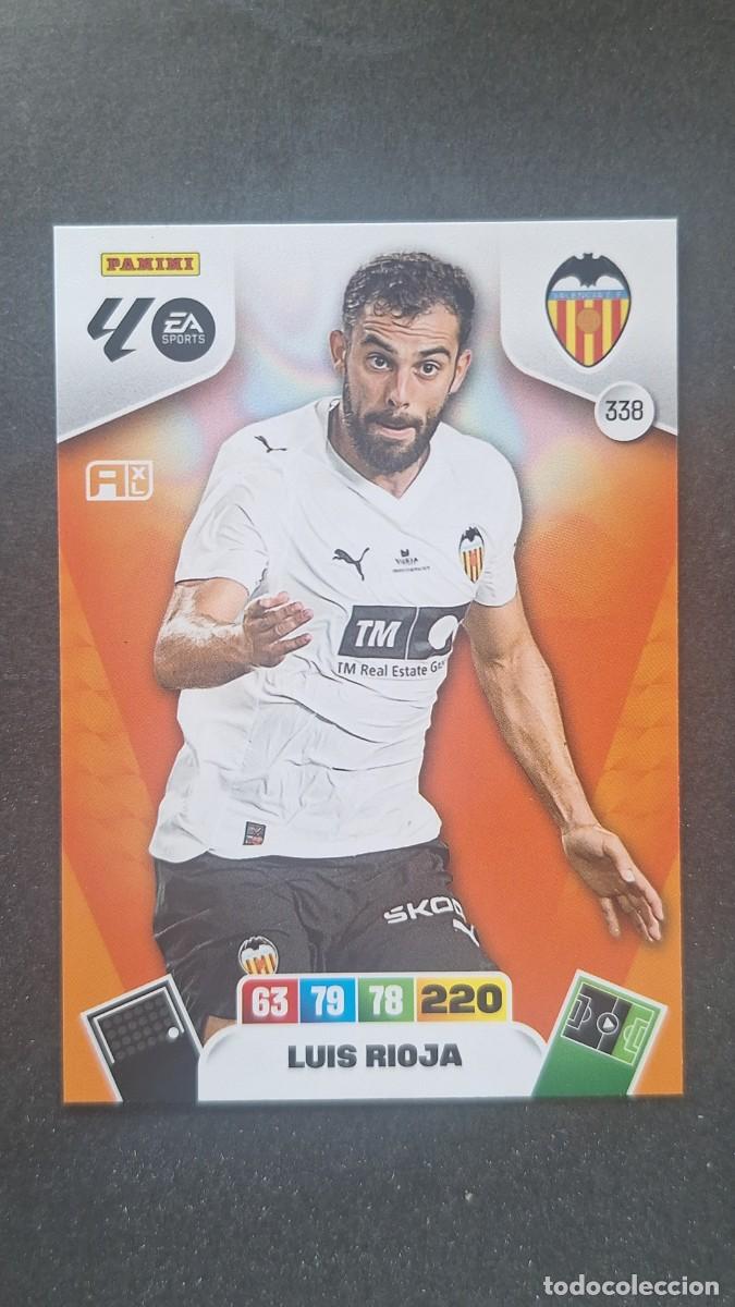 Cromos de F&uacute;tbol: L3 LUIS RIOJA VALENCIA C. F. 338 ADRENALYN XL LIGA 2025/2026 25 26 PANINI
