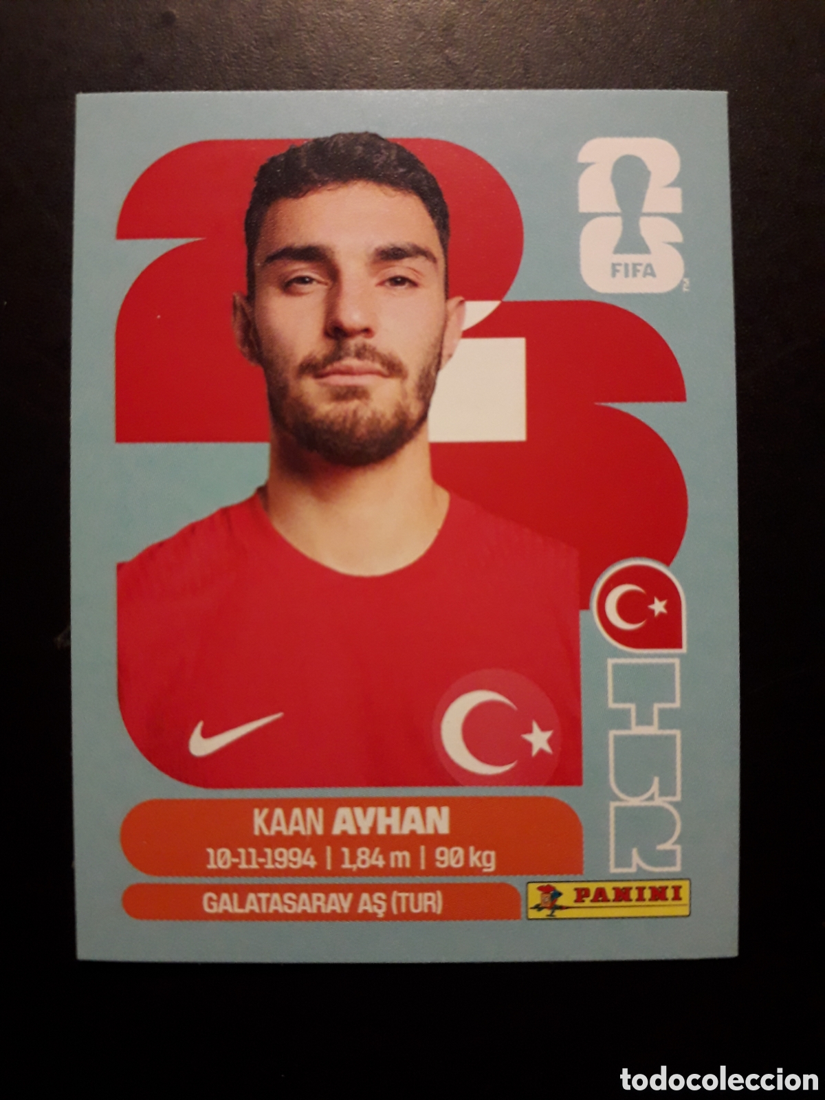 Cromos de F&uacute;tbol: AVHAN TURQU&Iacute;A TUR 9 MUNDIAL F&Uacute;TBOL 2026 FIFA WORLD CUP PANINI SIN PEGAR PEDIDO M&Iacute;NIMO 3&euro;