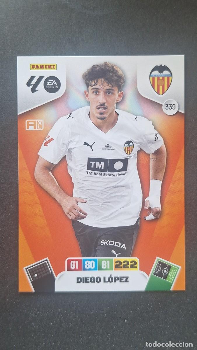 Cromos de F&uacute;tbol: L3 DIEGO LOPEZ VALENCIA C. F. 339 ADRENALYN XL LIGA 2025/2026 25 26 PANINI