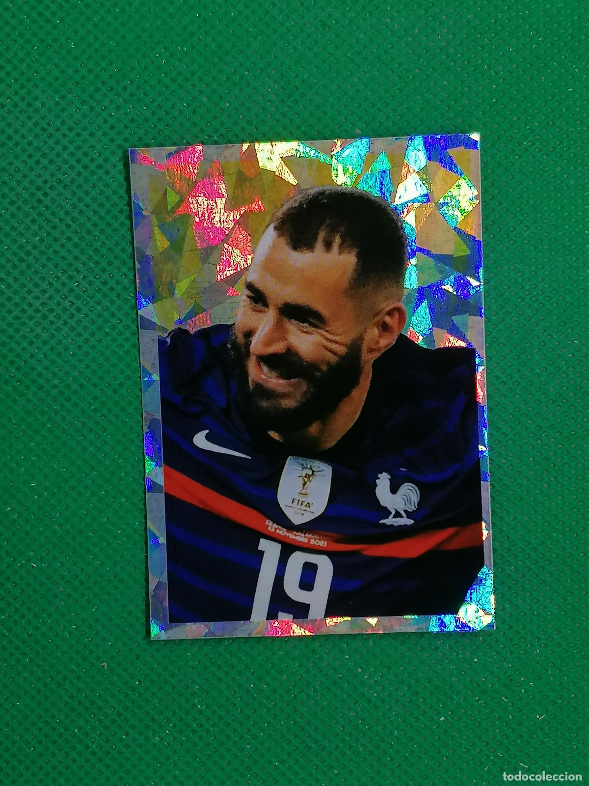 Cromos de F&uacute;tbol: 51 BENZEMA STICKER SELECCION FRANCIA ⚽ INTERMARCHE 2022 PANINI AU PLUS PRES DES BLEUS ⚽