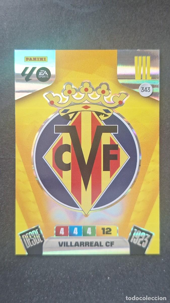 Cromos de F&uacute;tbol: L3 ESCUDO VILLARREAL C. F. 343 ADRENALYN XL LIGA 2025/2026 25 26 PANINI