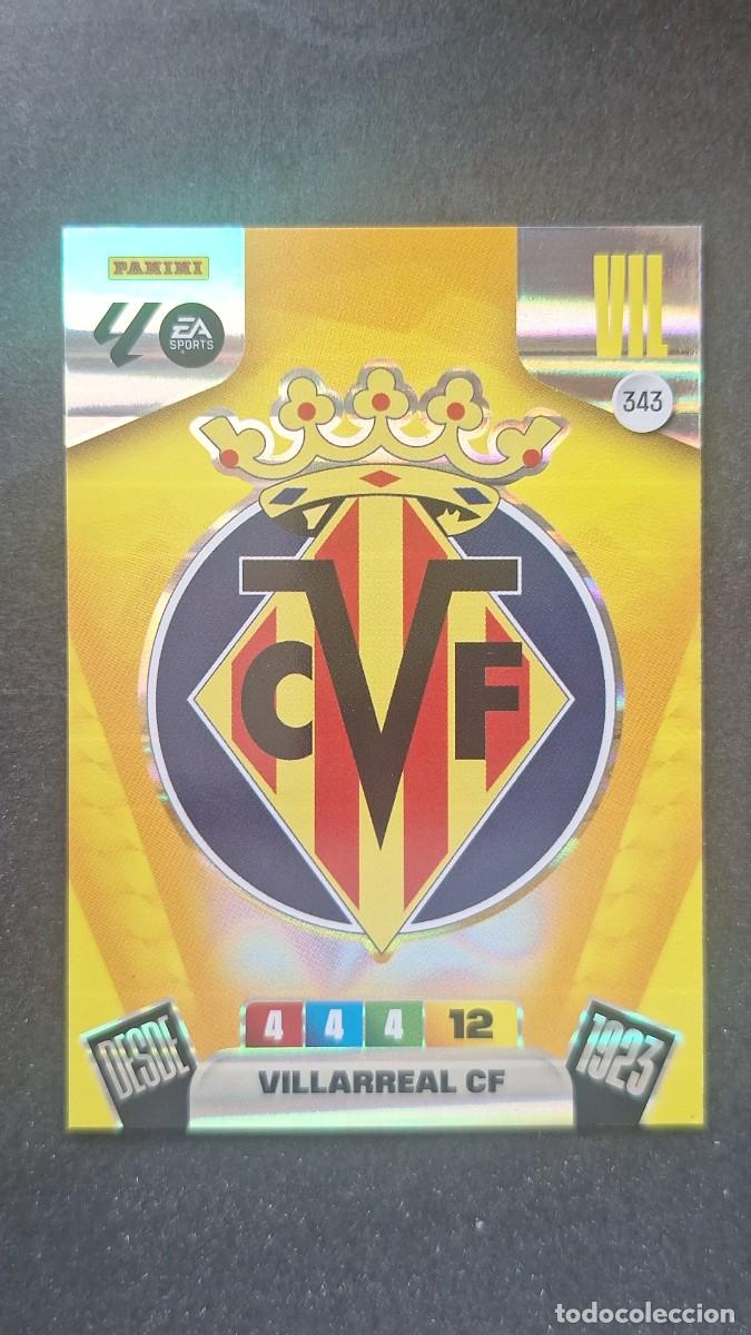 Cromos de F&uacute;tbol: L3 ESCUDO VILLARREAL C. F. 343 ADRENALYN XL LIGA 2025/2026 25 26 PANINI