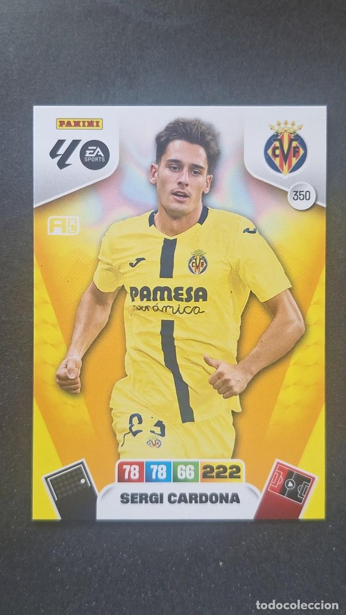 Cromos de F&uacute;tbol: L3 SERGI CARDONA VILLARREAL C. F. 350 ADRENALYN XL LIGA 2025/2026 25 26 PANINI