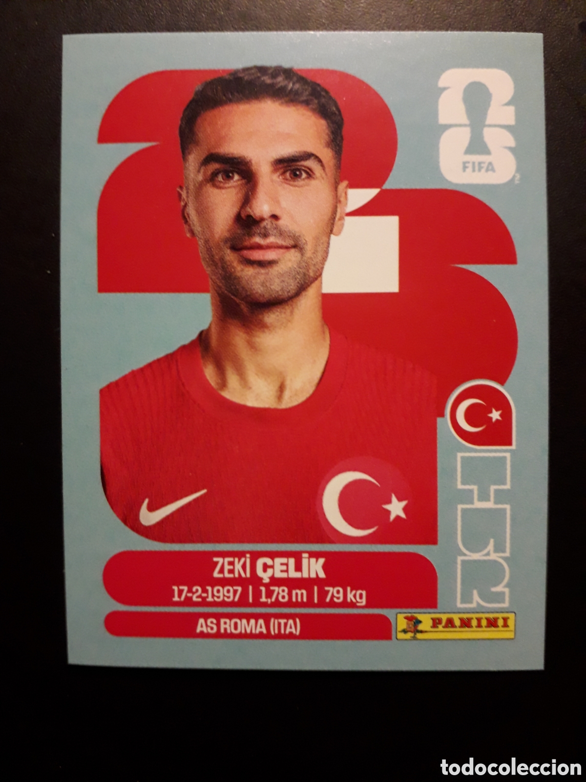 Cromos de F&uacute;tbol: &Ccedil;ELIK TURQU&Iacute;A TUR 4 MUNDIAL F&Uacute;TBOL 2026 FIFA WORLD CUP PANINI SIN PEGAR PEDIDO M&Iacute;NIMO 3&euro;