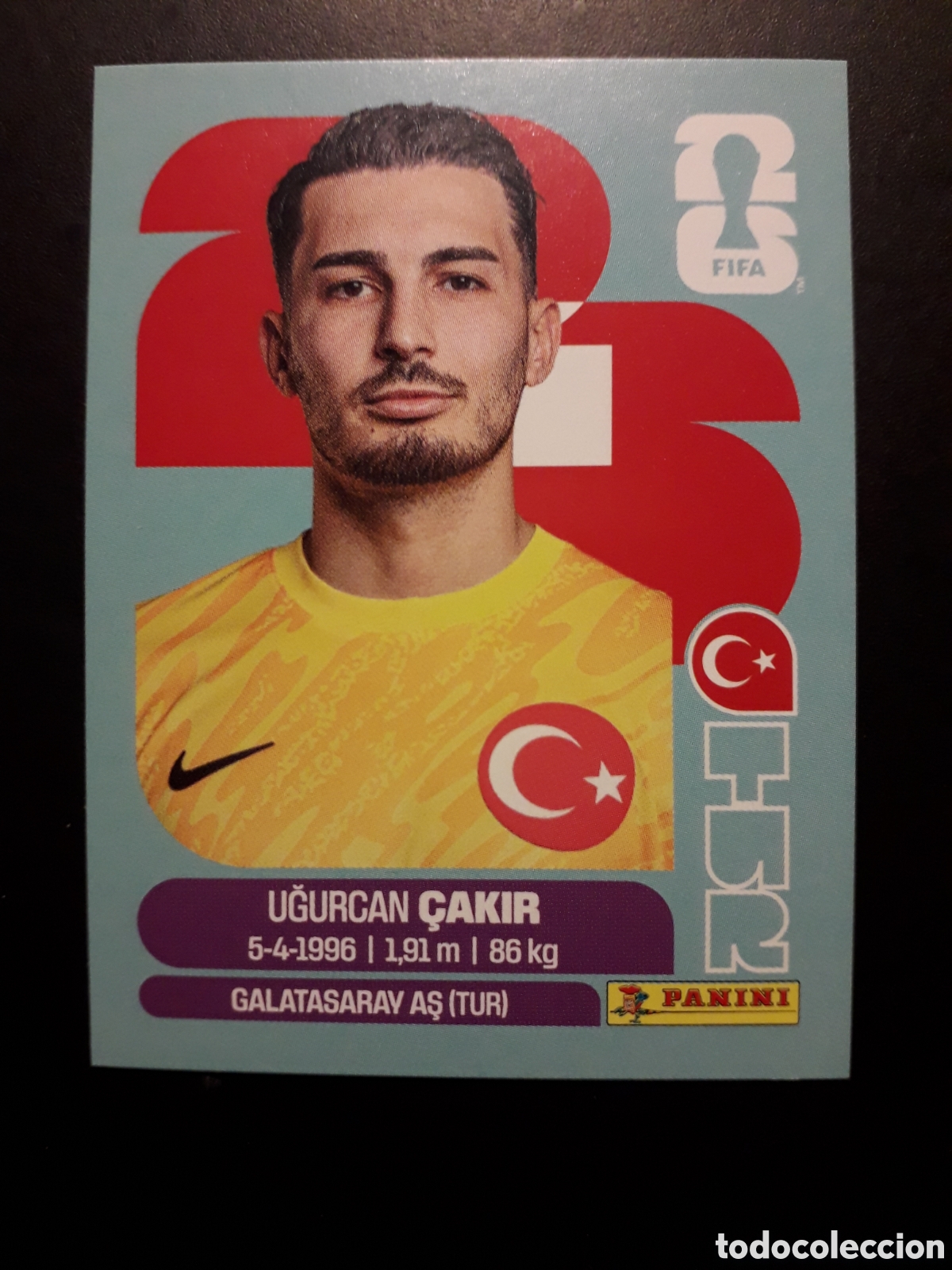 Cromos de F&uacute;tbol: &Ccedil;AKIR TURQU&Iacute;A TUR 2 MUNDIAL F&Uacute;TBOL 2026 FIFA WORLD CUP PANINI SIN PEGAR PEDIDO M&Iacute;NIMO 3&euro;