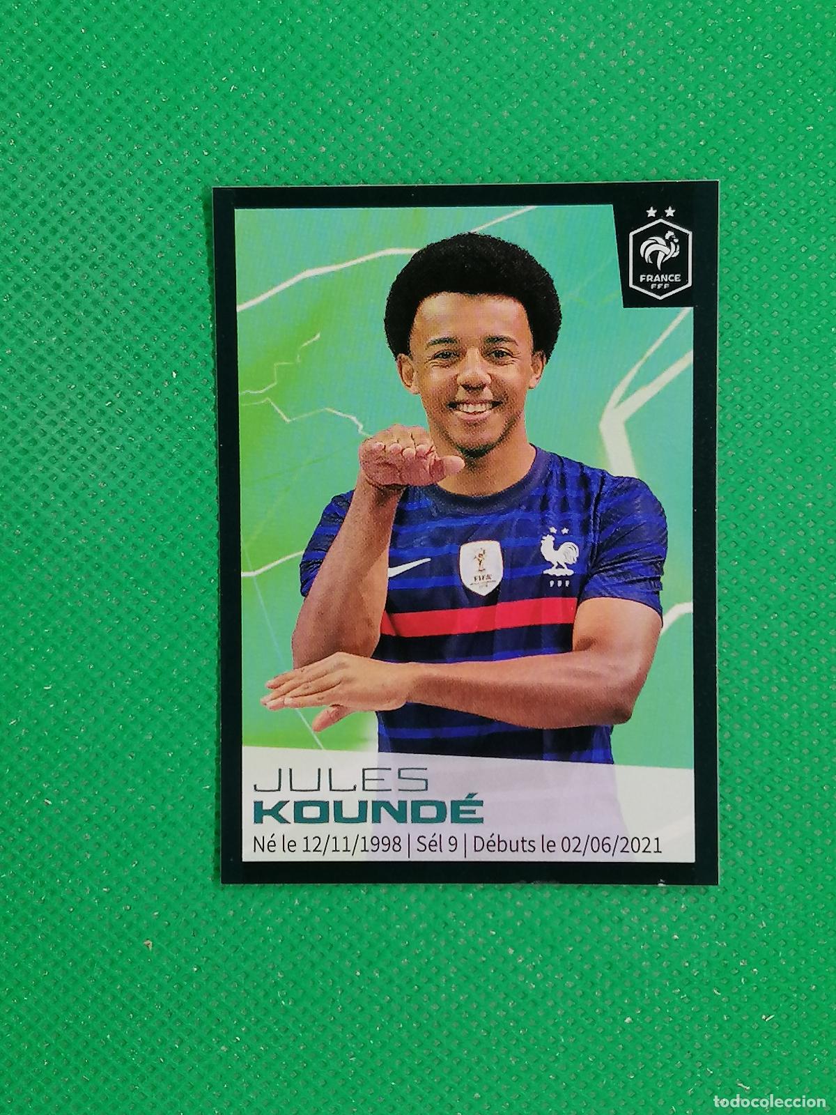 Cromos de F&uacute;tbol: 57 KOUNDE STICKER SELECCION FRANCIA ⚽ INTERMARCHE 2022 PANINI AU PLUS PRES DES BLEUS ⚽