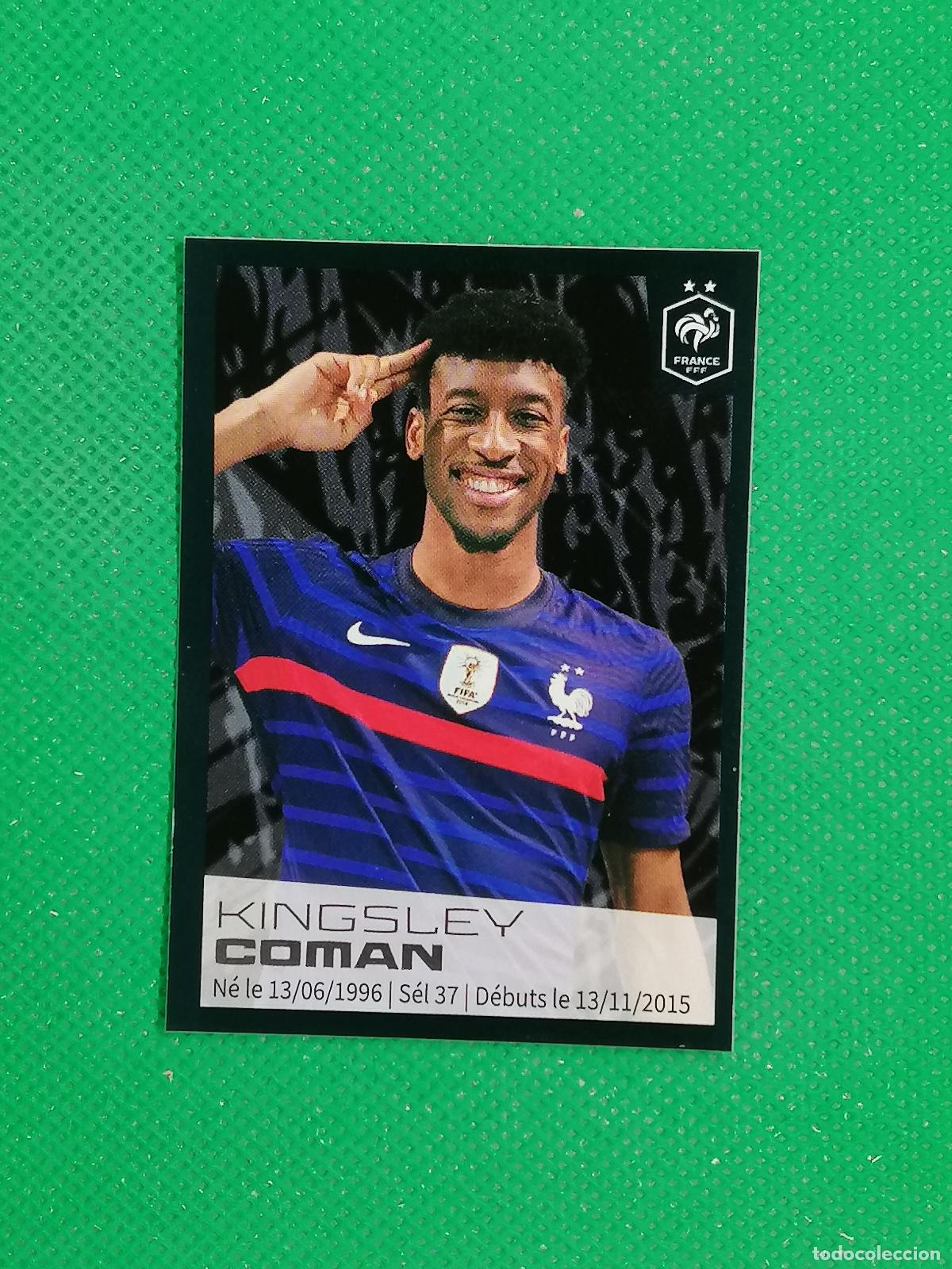 Cromos de F&uacute;tbol: 68 COMAN MBAPPE STICKER SELECCION FRANCIA ⚽ INTERMARCHE 2022 PANINI AU PLUS PRES DES BLEUS ⚽