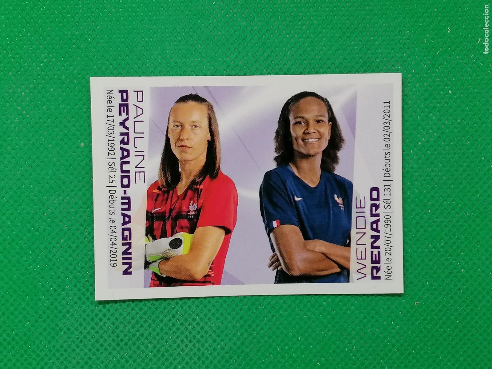 Cromos de F&uacute;tbol: 73 PEYRAUD RENARD STICKER SELECCION FRANCIA ⚽ INTERMARCHE 2022 PANINI AU PLUS PRES DES BLEUS ⚽