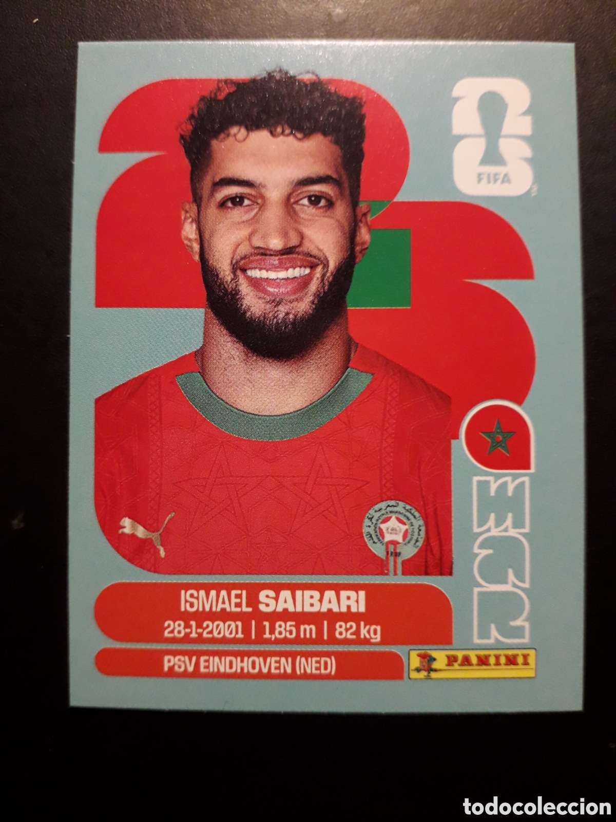 Cromos de F&uacute;tbol: SAIBARI MARRUECOS MAR 15 MUNDIAL F&Uacute;TBOL 2026 FIFA WORLD CUP PANINI SIN PEGAR PEDIDO M&Iacute;NIMO 3&euro;